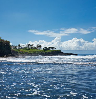 Golf sahasında bir tropik ada Bali