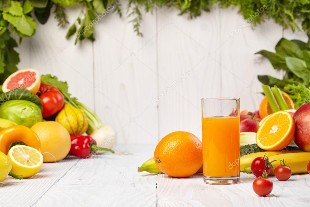 Various Freshly Vegetable Juices for Detox