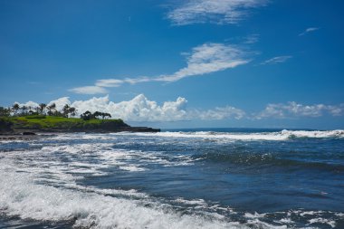 güzel bir plaj manzara