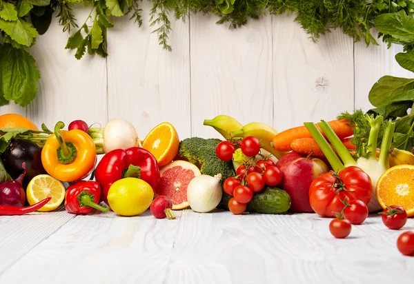 Fronteiras das frutas e produtos hortícolas — Fotografia de Stock