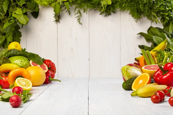 水果和蔬菜的边界 — 图库照片