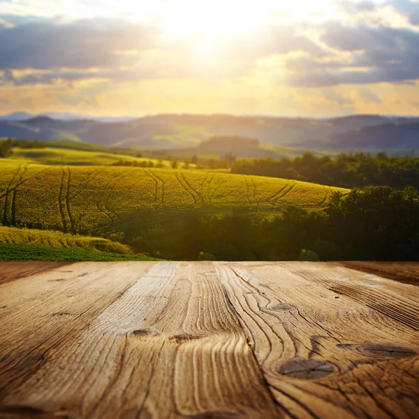 Antecedentes da paisagem da Toscana — Fotografia de Stock