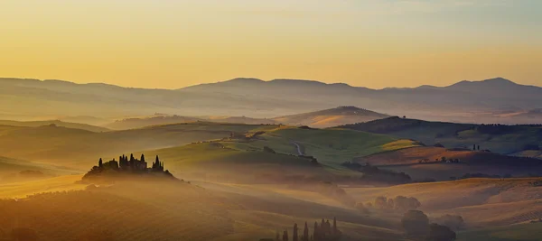 Piękny krajobraz w Toskanii — Zdjęcie stockowe