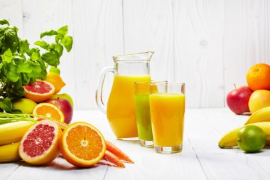 Tam cam ve muz suyu sürahi