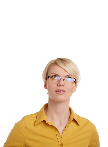 Mujer de negocios en gafas — Foto de Stock