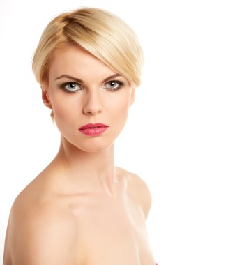 Kadın mükemmel taze deri ile