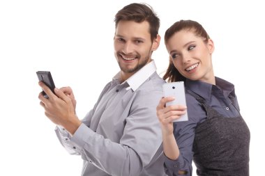 bir selfie birlikte alarak çekici çift