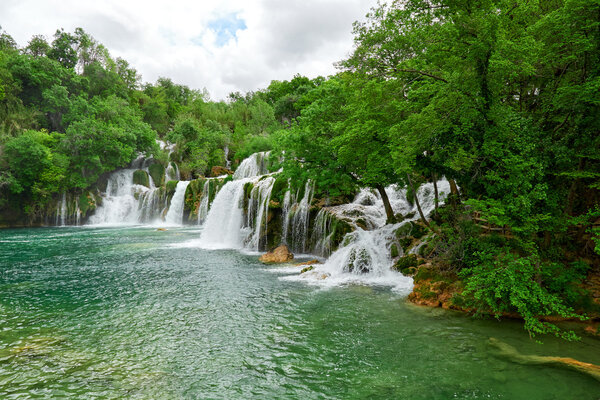 Beautiful landscape near Waterfall Krka