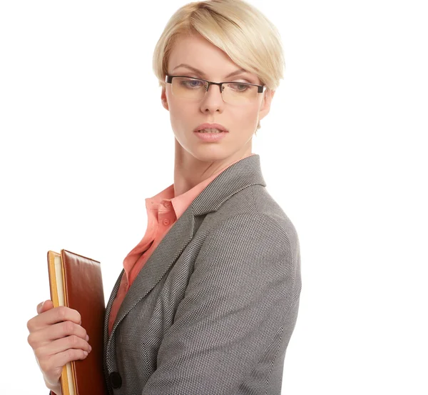 Businesswoman wearing eyeglasses — Stock Photo, Image