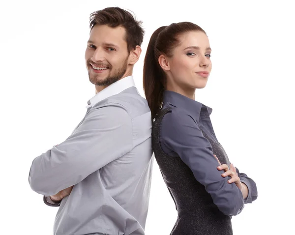 Lovely couple smiling — Stock Photo, Image