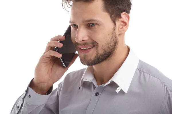 Businessman Talking on Cell Phone Royalty Free Stock Photos