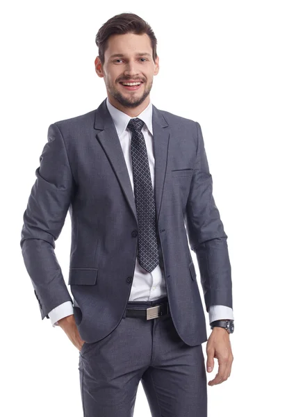Businessman looking at camera with reliability — Stock Photo, Image