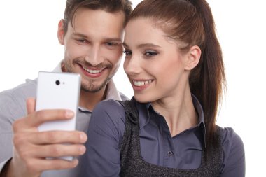 iş insanları alarak selfie