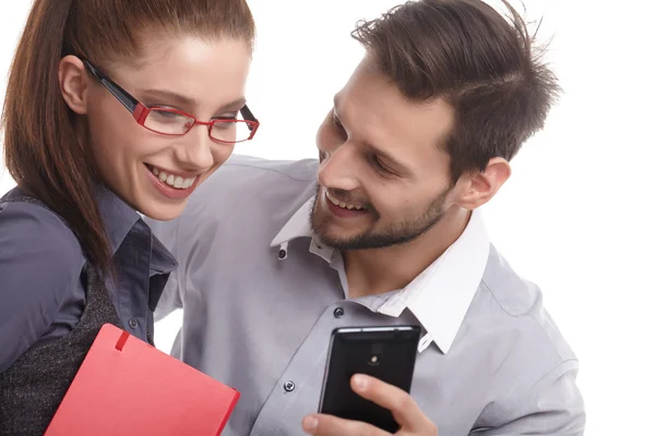 Business people taking selfie — Stock Photo, Image