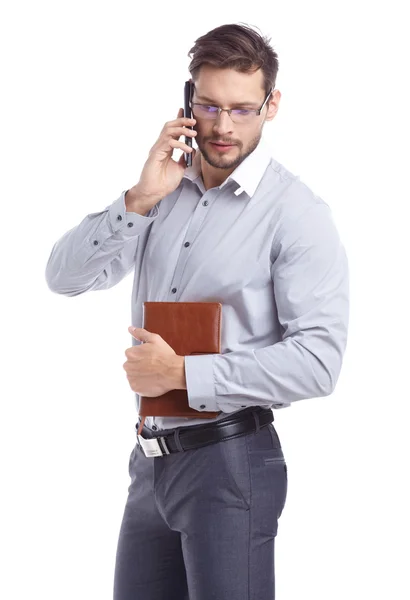 Joven hablando por teléfono — Foto de Stock