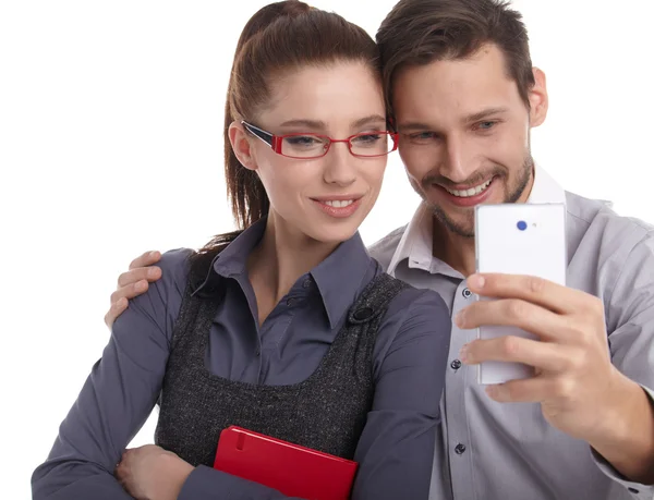 Pareja tomando selfie —  Fotos de Stock