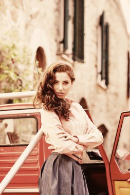 Kadın tipik İtalyan Street