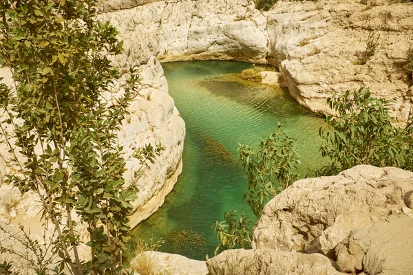 Turquoise Canyon, Oman — Stock Photo, Image