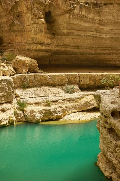 Turquoise Canyon, Oman — Stock Photo, Image