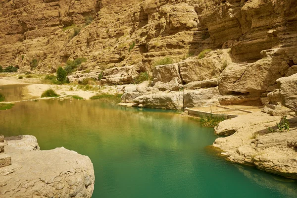 Turquoise Canyon, Oman — Stock Photo, Image