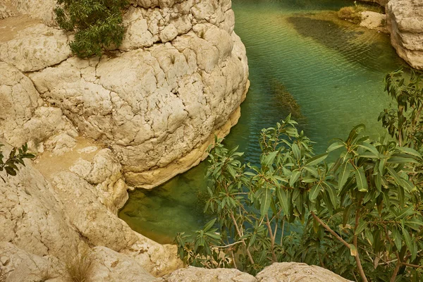 Turquoise Canyon, Oman — Stock Photo, Image