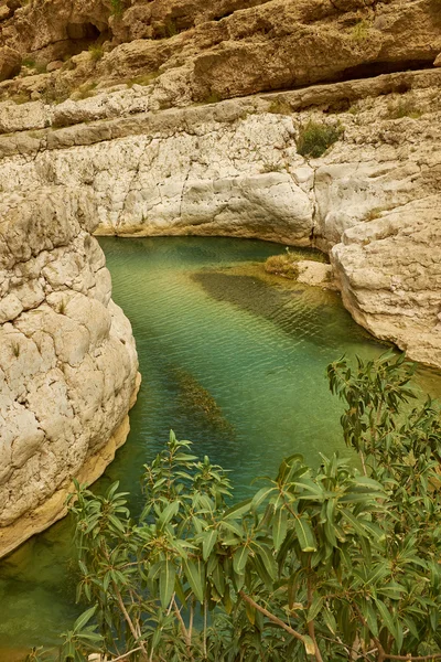 Turquoise Canyon, Oman — Stock Photo, Image