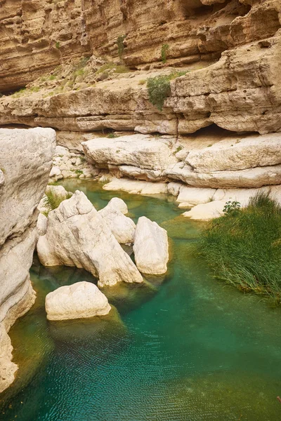 Turquoise Canyon, Oman — Stock Photo, Image