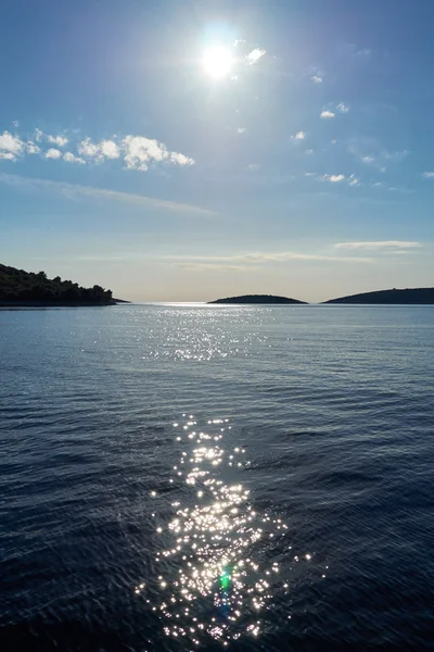 Beau coucher de soleil en Croatie — Photo