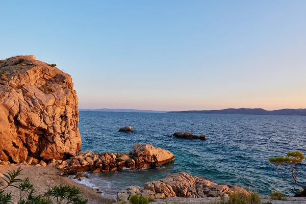 Costa adriatica Brela — Foto Stock