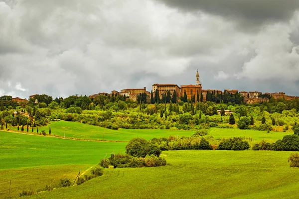 Colinas verdes da Toscana — Fotografia de Stock