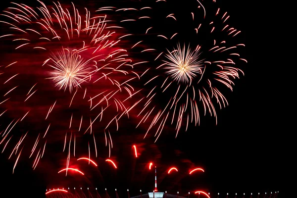 New Year celebration fireworks — Stock Photo, Image