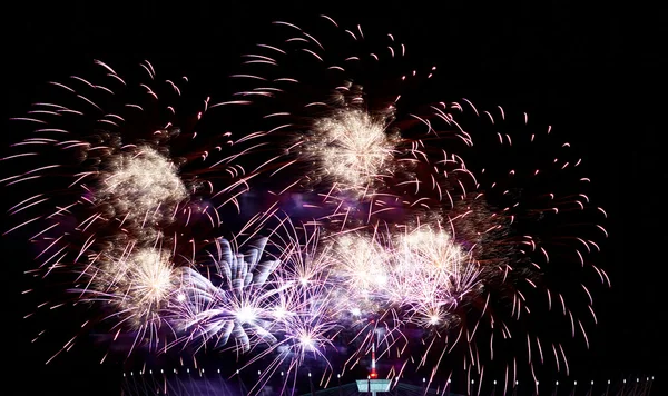 New Year celebration fireworks — Stock Photo, Image