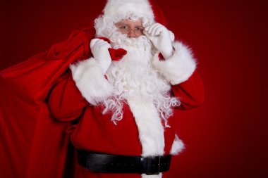 Noel Baba taşıma çantalı