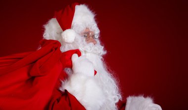 Noel Baba taşıma çantalı