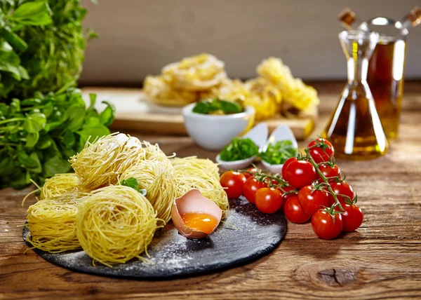 Ingredients for making pasta — Stock Photo, Image