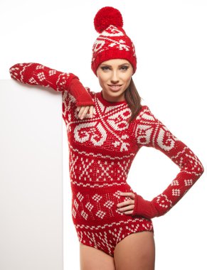 Kış içinde kadın