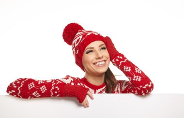 Kış içinde kadın