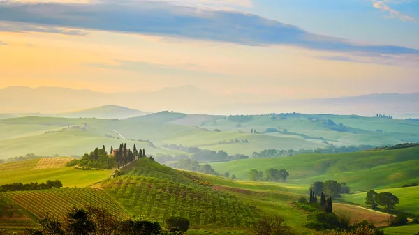 Toscana colinas natureza — Fotografia de Stock