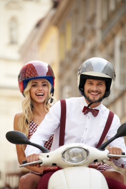 hipster çift eğlenmek