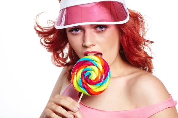 Женщина с рыжими волосами — стоковое фото