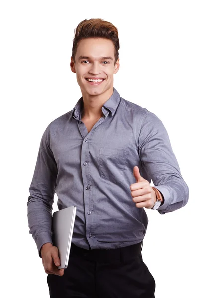 Man showing ok sign — Stock Photo, Image