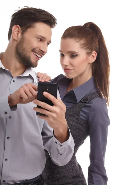 Young couple taking selfie — Stock Photo, Image