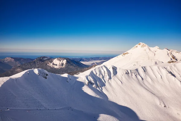 Inverno montanhas panorama — Fotografia de Stock