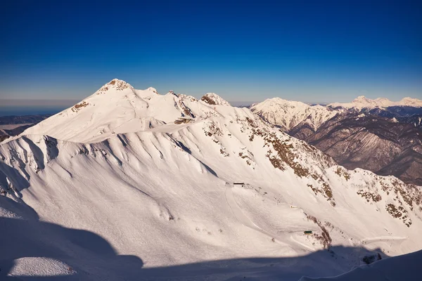 Inverno montanhas panorama — Fotografia de Stock