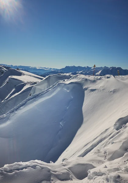 Inverno montanhas panorama — Fotografia de Stock