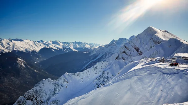 Zimní panorama hor. — Stock fotografie