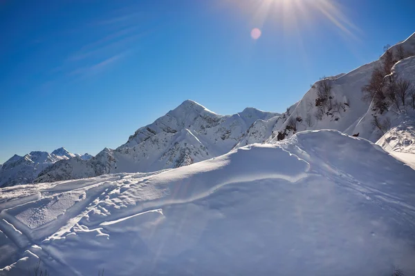 Winter bergen panorama — Stockfoto