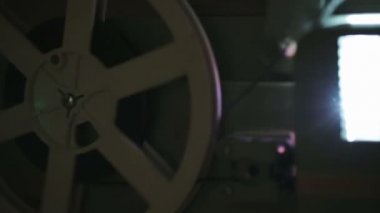 Eski moda antika film projektör yakın çekim