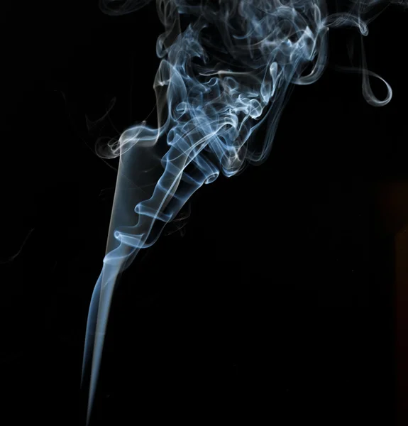 Αφηρημένο φως καπνού σε μαύρο φόντο — Φωτογραφία Αρχείου
