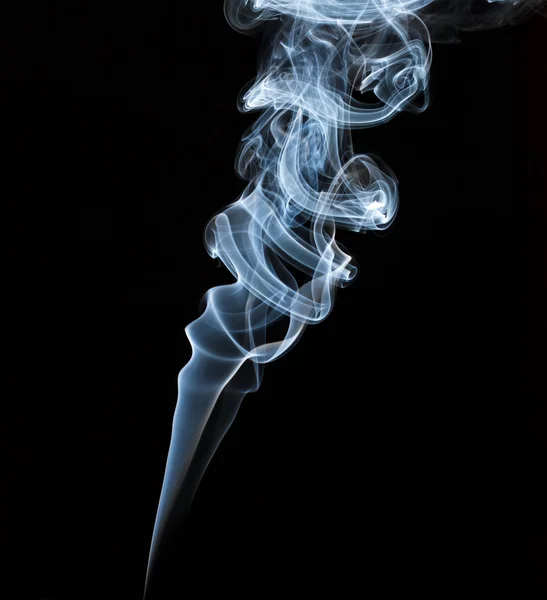 Abstract light smoke on a black background — Stock Photo, Image